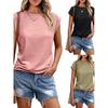 Summer round-Neck Short-Sleeve T-shirt Foreign Trade Summer Round Neck Short Sleeve T-shirt Women