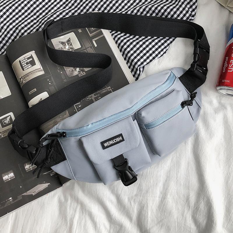 Chest Bag for Women's Waist Bag Sports Riding Breasts Multi pocket Men's Travel Light Bag One Shoulder Crossbody Bag