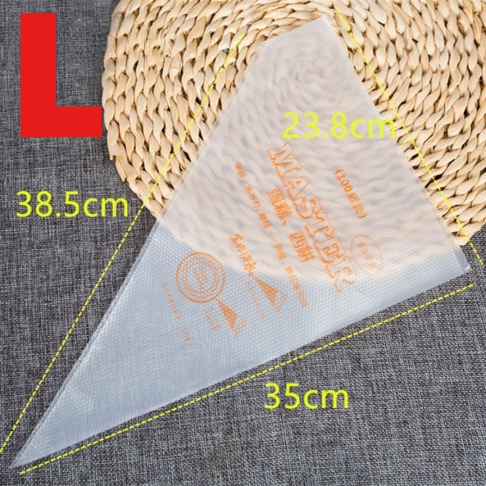 100 PCS Disposable Pastry Bags Cake Cream Decoration Kitchen Icing Food Preparation Bags Cup Cake Piping Tools for Baking