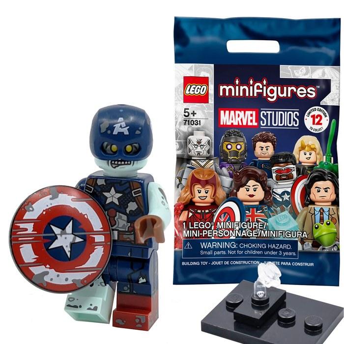 Минифигурка LEGO Marvel Studios Капитан Америка-Зомби [71031-9]