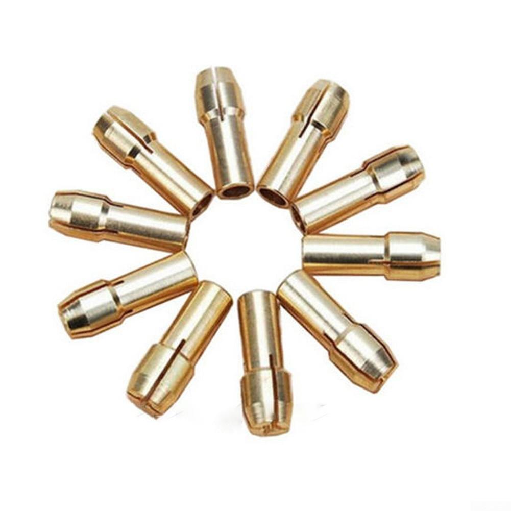 10pcs Electric Grinder Chuck Drill Chucks Collet Mini Grinder Copper Chuck