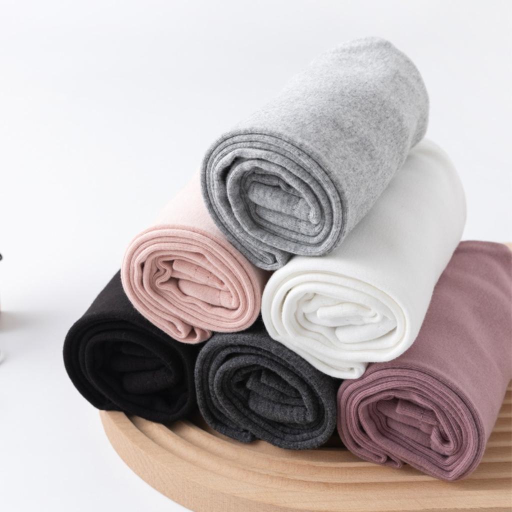 Spring and Autumn Girls' Pants Candy Colored Matte Warm Children's Bottom Pants Cotton Can Be Worn Inside Out Children's Pants