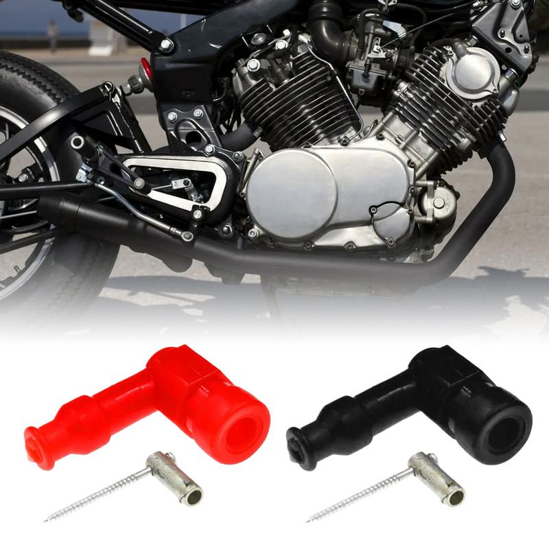 Spark Plug Boot For Motorcycle Waterproof Engines Spark Plug Boot Non Resistor Multicolor Dust-Proof Replacement Part For Motor