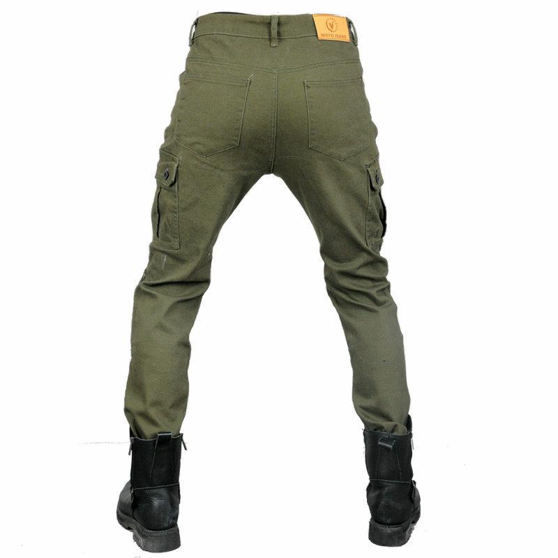 Direktverkauf ab Werk, Motorradjeans für Herren, zugebundene Füße und Anti-Drop-Hosen, Mehrzwecktaschen für die Motorradfahrt, Latzhose CE-Schutzkleidung