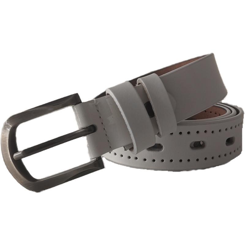 Fashionable Ladies Leather Waist Belt With Classic Pin Closure For Daily Wear