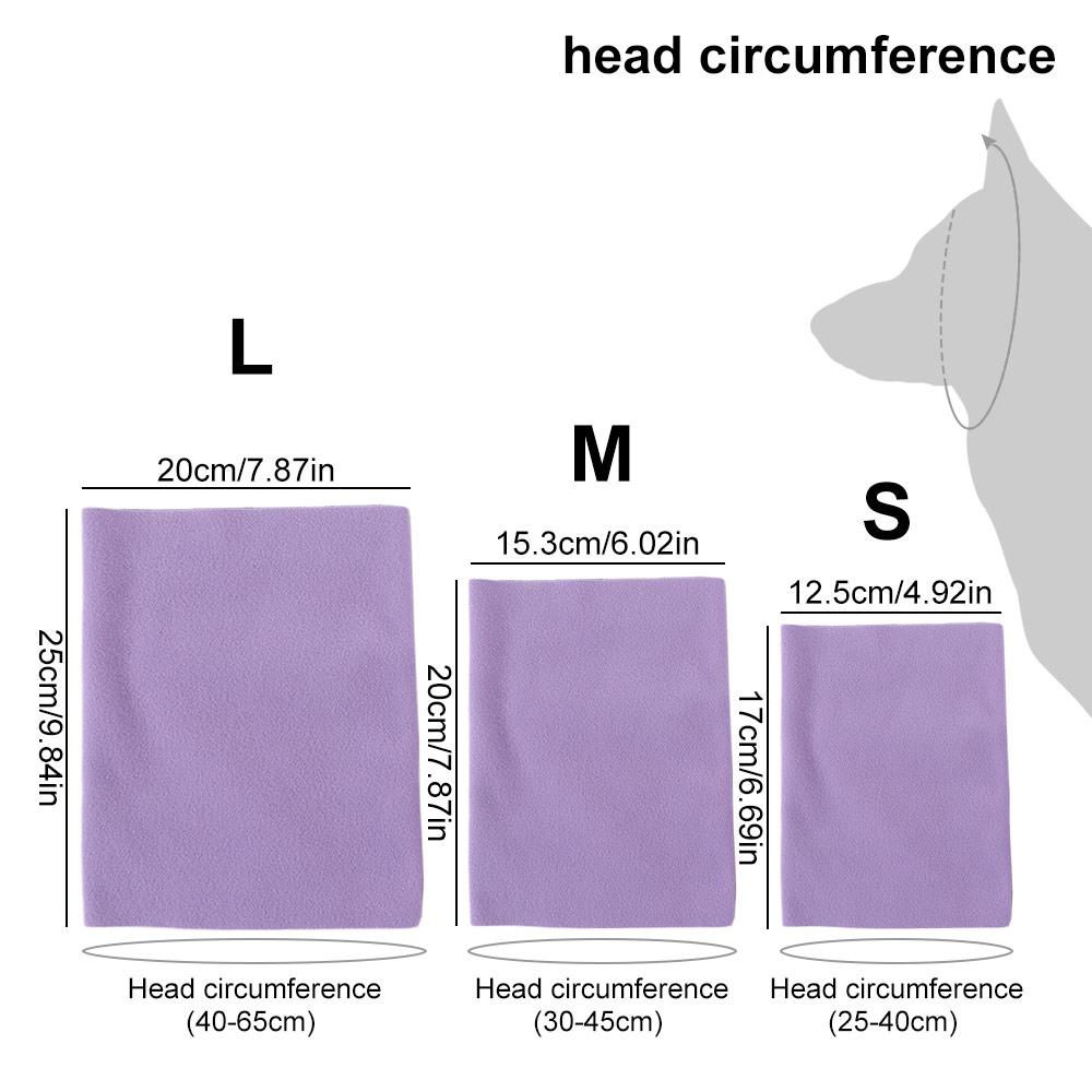 Windproof Pet Ear Cover Noise Cancel Cat Neck Warmer Pet Earmuff  Dog Accessory Supplies