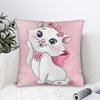 Kawaii Marie Katze Kissenbezug Polyester Kissenbezug Dekorationen Kissenhülle Zuhause Mit Reißverschluss 40x40cm
