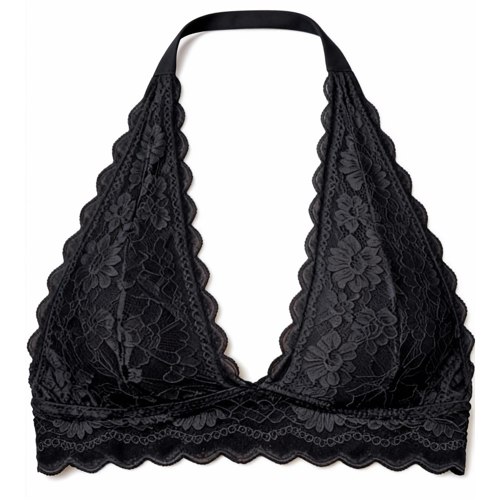 Беспроводной кружевной бюстгальтер-топ Zeriluna с push-up - Удобный и подчеркивающий фигуру X-Large