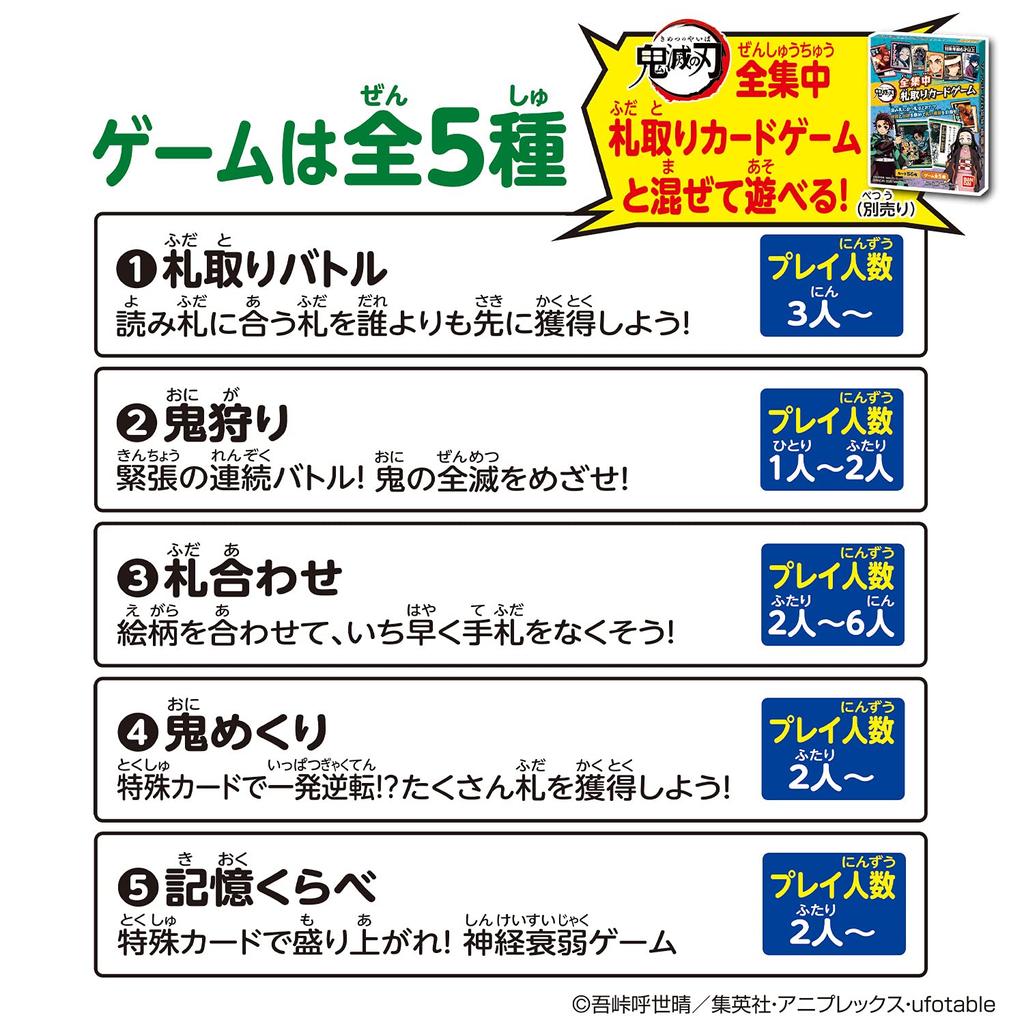 Demon Kimetsu no Yaiba Total Concentration Card Game Train Slayer ~Infinity Arc~