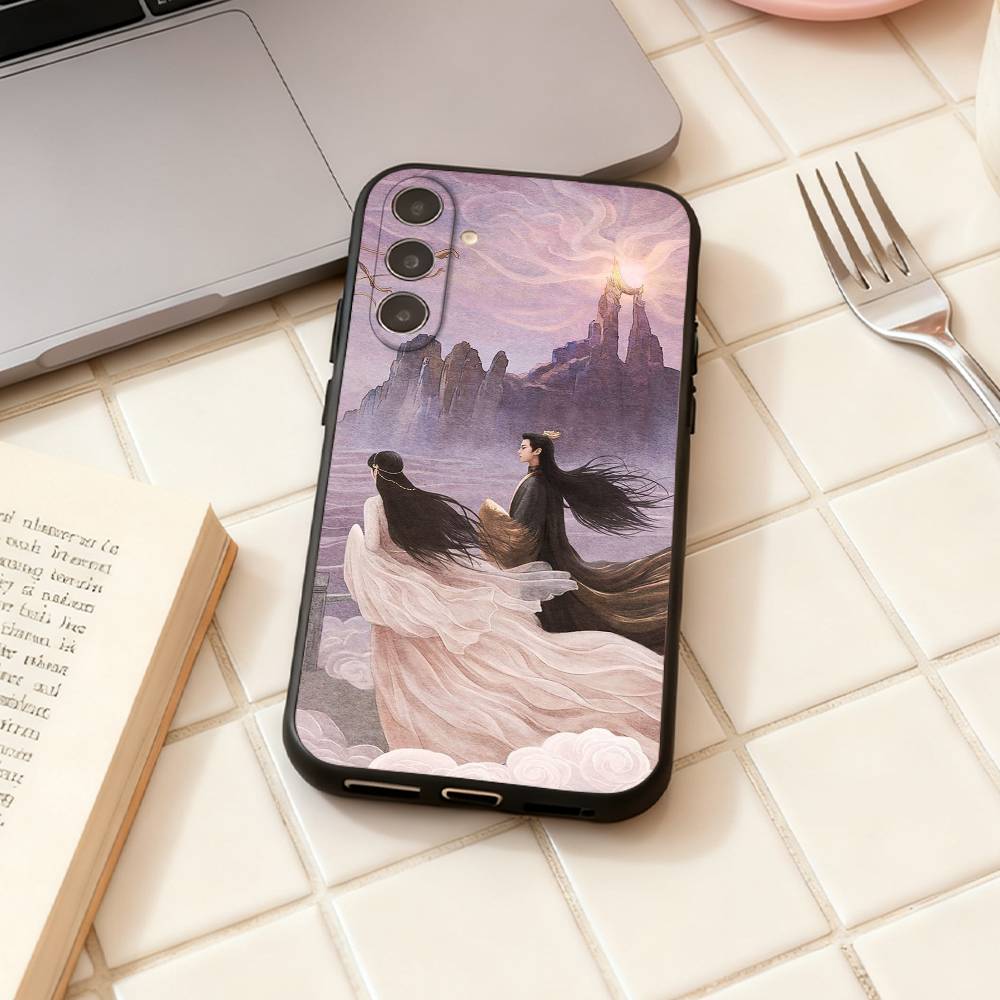 Love Between Fairy and Devil phone Case For Samsung Galaxy A73,A72,A71,A70,A53,A52,A51,Others Soft Black Shell
