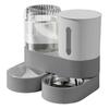 Automatic Pet Feeder 2.4L Dog Food Feeder 2.6L Water Dispenser Travel Auto Cat Feeder Bowl for Small Dogs Cats Rabbits