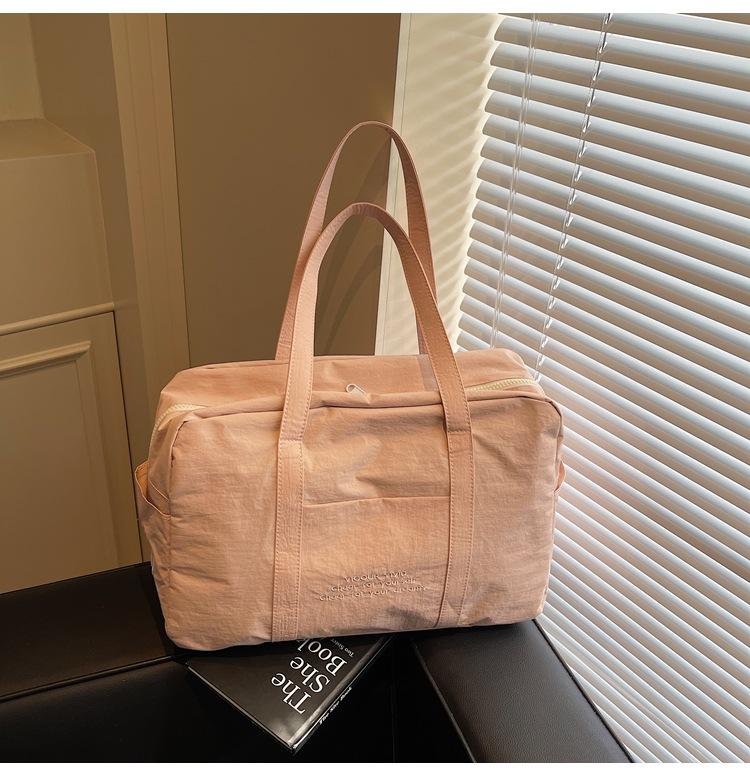 New cloth bag lightweight large-capacity leisure bag travel bag shopping bag zipper shoulder bag tote bag