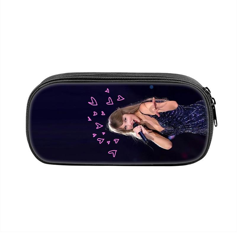 Taylor Swift Kids Pencil Case With Nylon Material For School Supplies And Storage