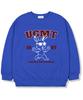 UNION GARMENTS The Run Rabbit Fleece-Lined Oversized Sweatshirt Blue