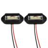 LED License Plate Lights Light 12V Replacement 2 Wire Set Trailer 6-LED Truck 6000k Accessories Useful Boat Waterproof