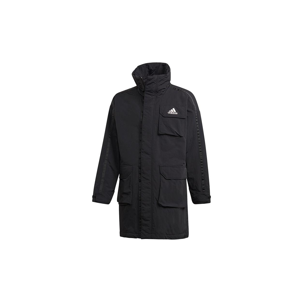 Пуховики Adidas Мужские Черный Стойка Умеренный Другое FT2462 M
