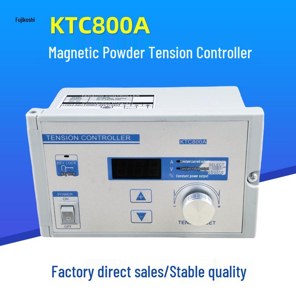 

KTC800A Magnetic Powder Controller & Digital Tension Meter for 24V Clutch Winding/Unwinding, includes KTC002 Manual Unwinding