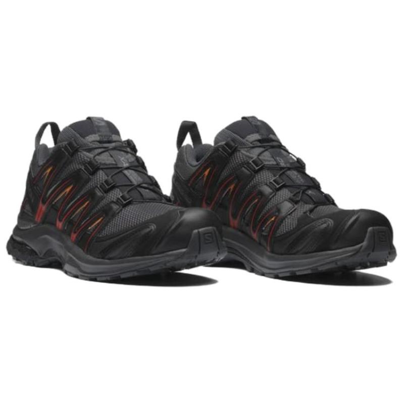 SALOMON XA PRO 3D Anti-Slip Wear-Resistant Low-Top Casual Shoes Unisex Black Red Sneakers 476816