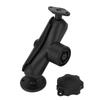 Bras Double Douille Antivol Alliage d'Aluminium avec Adaptateur Boule Taille C 1,5 pouce Double Support à Boule pour Téléphone Tablette Sondeur Camion