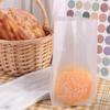 50pcs Transparent Black Dot Candy Bags Frosted Bread Wrapping Bags Cellophane Bags Friends