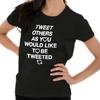 Social Media Tweet Positive Thoughts Be Kind Graphic T Shirts for Women T-Shirts