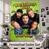 Nástěnná tapisérie s vlastním jménem a textem, Dekorační tapisérie Backstreet Boys do ložnice
