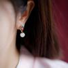 Hetian Jade Ear Hook Earring Women's High-end Temperament Ethnic Retro Earrings Cloisonne Craft Dangler Gift