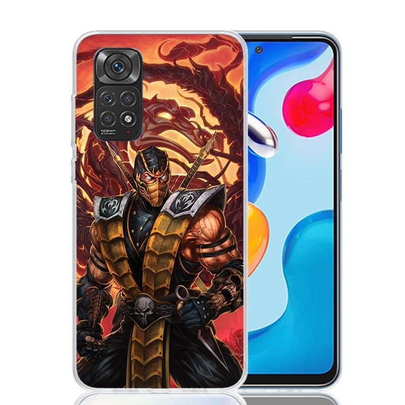 Mortal Kombat Case Phone Cover for Xiaomi Redmi Note 14 13 12S 12 11S 11 11T 11E 10S 10 Pro Plus 5G Trend Fundas Note 13 12S 12