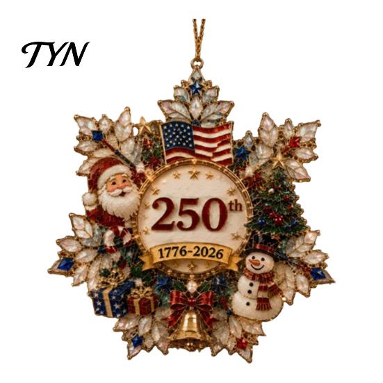 Christmas Tree Hanging Decor Snowflake Ornament, Acrylic Holiday Festive Decorations for Window Home Fireplace Display, Festival Party Supplies