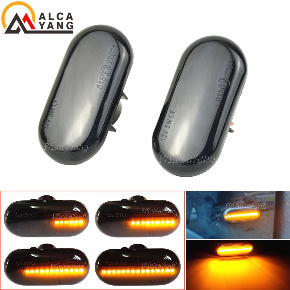 For Renault CLIO I II ESPACE KANGOO LAGUNA MASTER MEGANE 19 Bus LED Dynamic Turn Signal Side Fender Marker Indicator Light