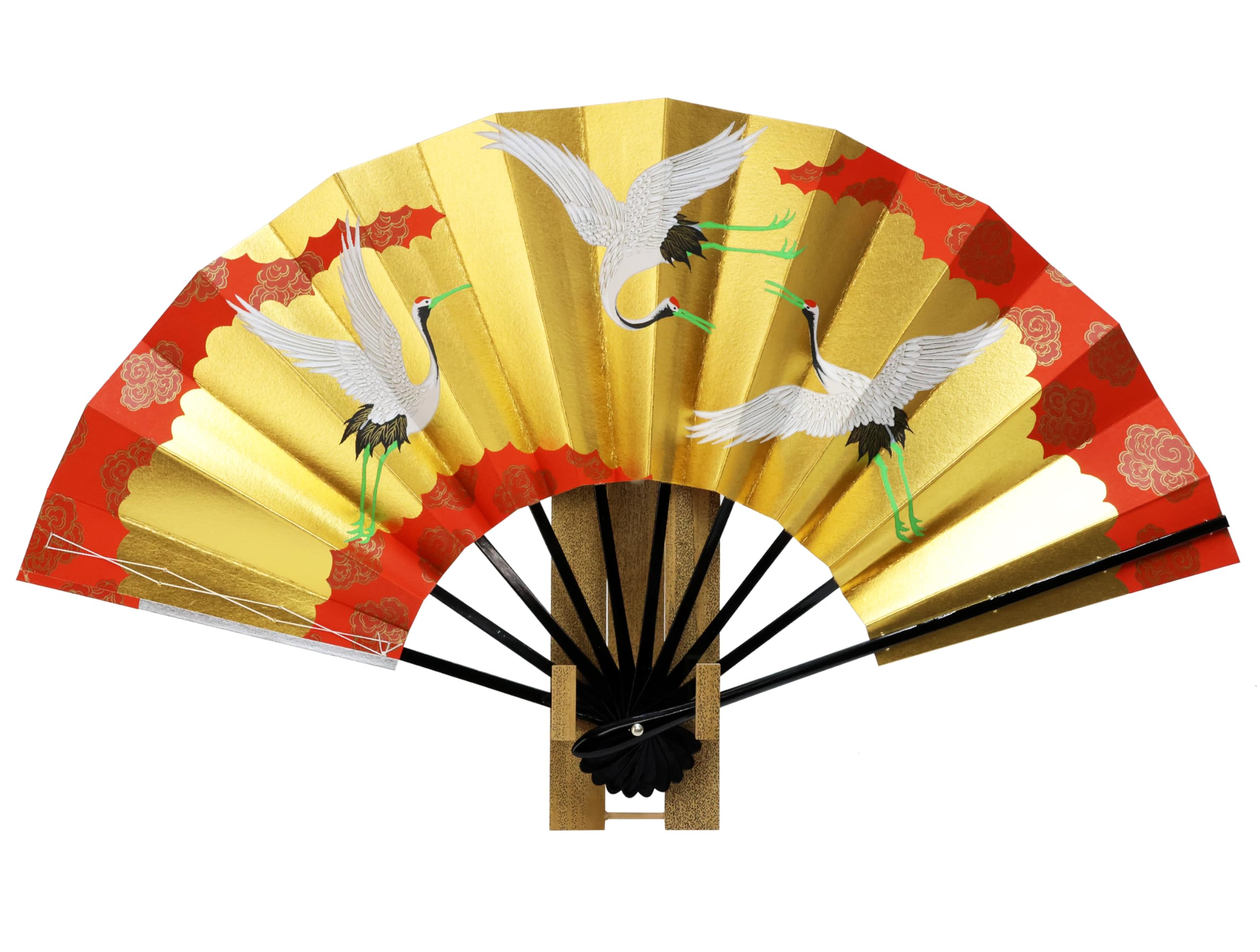 

Osaka Choseido Decorative Folding inches Made in Original Set with Scented Paper Fan Stand Included Perfect as a Souvenir for Overseas Fan, 9.5 (29