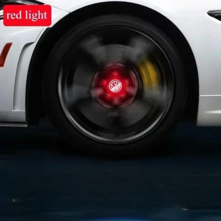 2025 Fierbinte 4 buc Lumini LED pentru Butuc Capac Mașină Iluminare Plutitoare Capace Centru Roată Pentru VW Volkswagen golf4/6/7 toutan passat ti