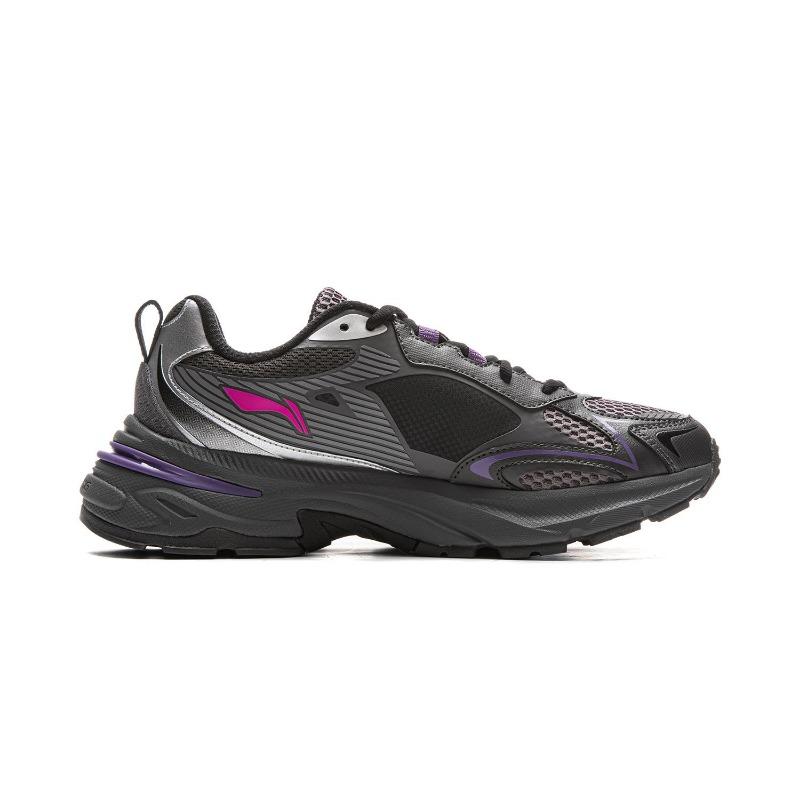 LiNing League Of Legends X Windwalker Retro Y2K Zapatillas de Moda de Suela Gruesa Zapatillas para Hombre Gris AGCV275-3