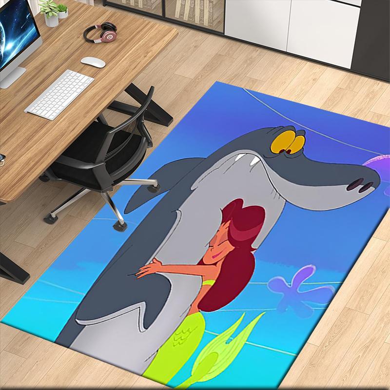 Zig & Sharko Printed Carpetrugfor Office Chair Living Room Bedroom Kitchen Room Decor Gifts
