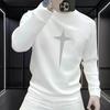 Pánská mikina Nový styl Pulovr Kulatý výstřih Všestranný Trendy potisk Volný Dlouhý rukáv Módní top Ležérní Trendy Značka