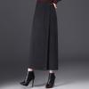 Plaid Woolen High-Waisted Pencil Skirt: Winter 2025 Korean Style, Thickened and Warm with Slit