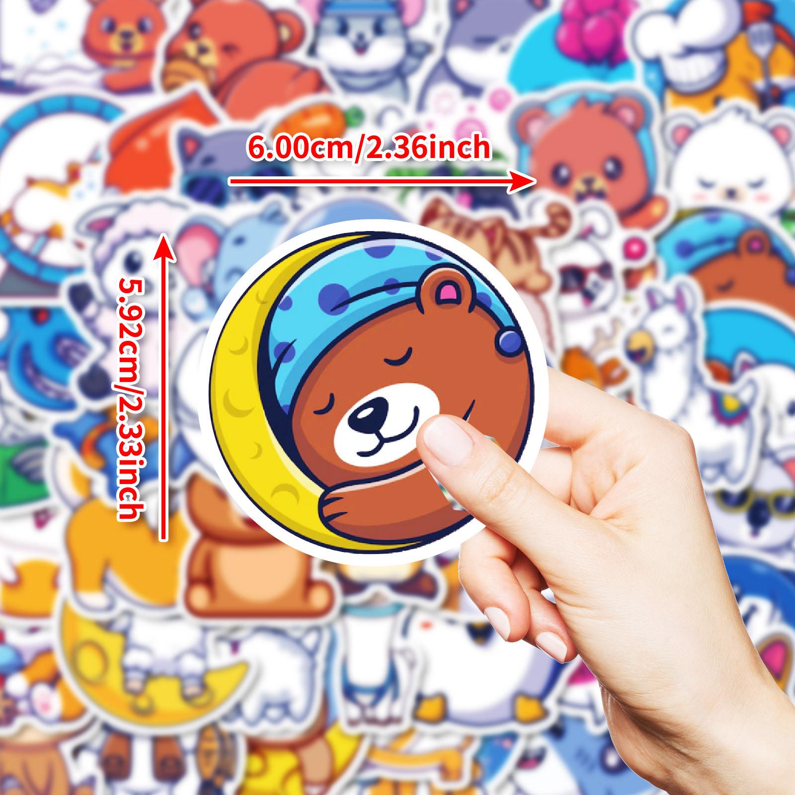 

50 Cute Hand-Painted Small Animals, Graffiti, Waterproof Stickers To Decorate Mobile Phone Cases, Laptops, Guitars