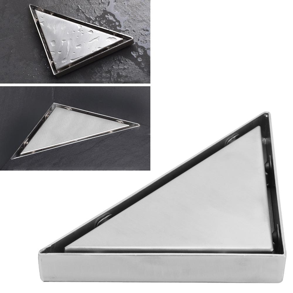 304 Stainless Steel Corner Floor Drain Deep Water Seal Floor Drain Odor-Proof Shower Drain Garage