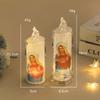 Jesus Catholic Christian Religious Ceremony Virgin Electronic Flameless LED Religious Candless Light Decoration