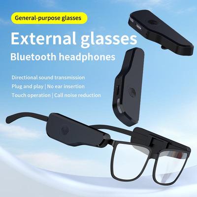 Zestaw słuchawkowy Bluetooth z klipsem do okularów o długiej żywotności baterii i sterowaniem dotykowym dla wszechstronnego użytku