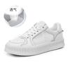 Leather Simple Solid Color Little White Shoes Women's 2025 Spring and Summer New Thick-soled Small Man Height Increase Casual Versatile Board Shoes