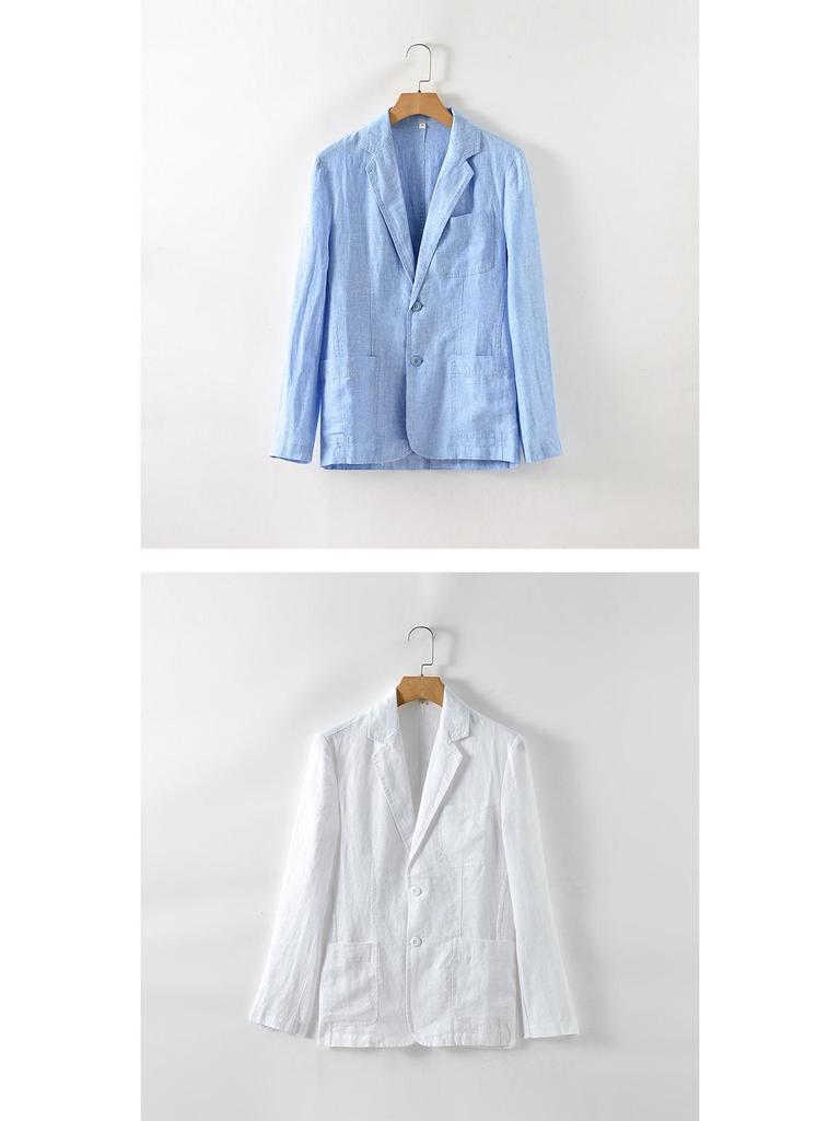 2025 Men's Slim Casual Linen Jacket E030