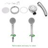 Handheld Shower Head Universal Removable Water Saving Shower Head with 3 Modes