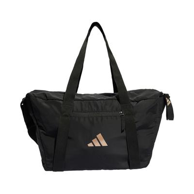 Adidas Duffle Adidas Sports Bag, Bag, Unisex, EAV47, Black/Copper Metallic/Black (IJ7478)