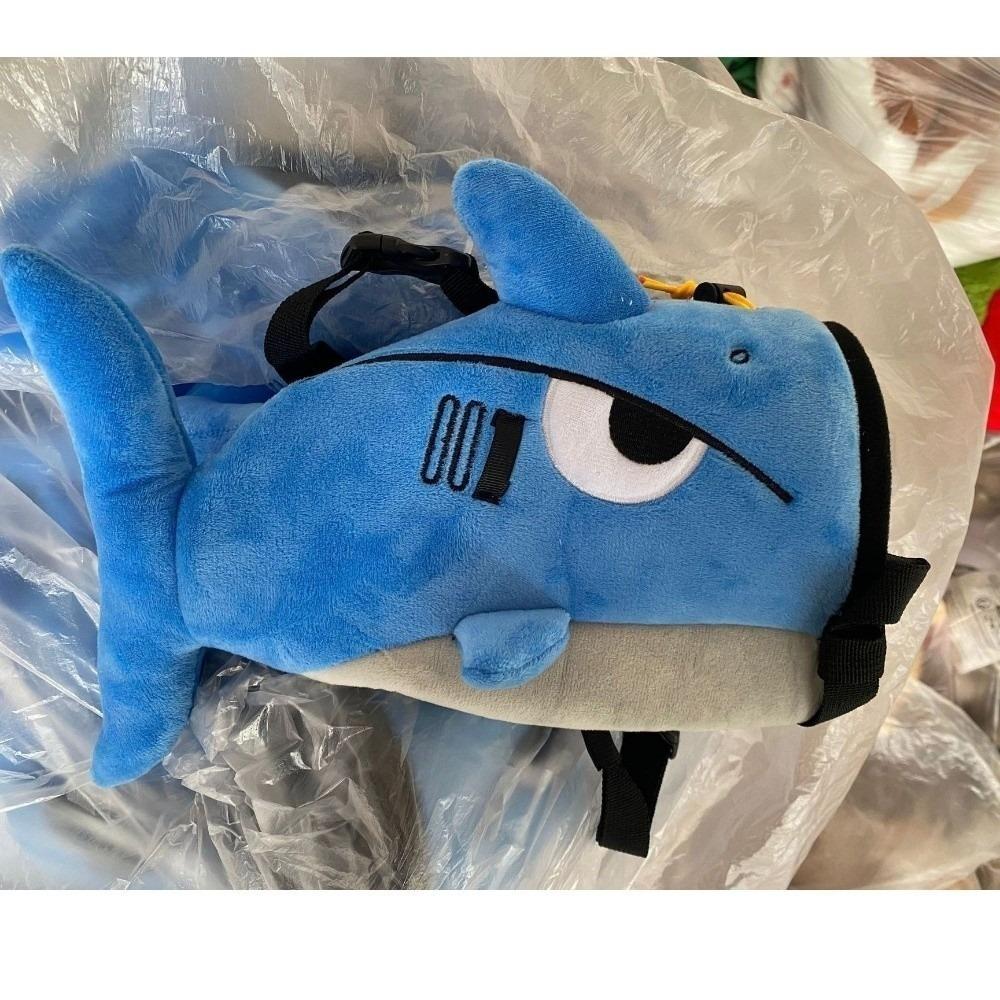 

Sloth/Shark Chalk Bag Flannel Rock Climbing Bag New Bouldering Bag Outdoor Sports Shark Blue