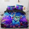 Copripiumino Lupo Microfibra Set Biancheria da Letto Animali Esotici Copripiumino Animali Selvatici Matrimoniale King Queen Per Adolescenti Adulti Decorazione Camera da Letto