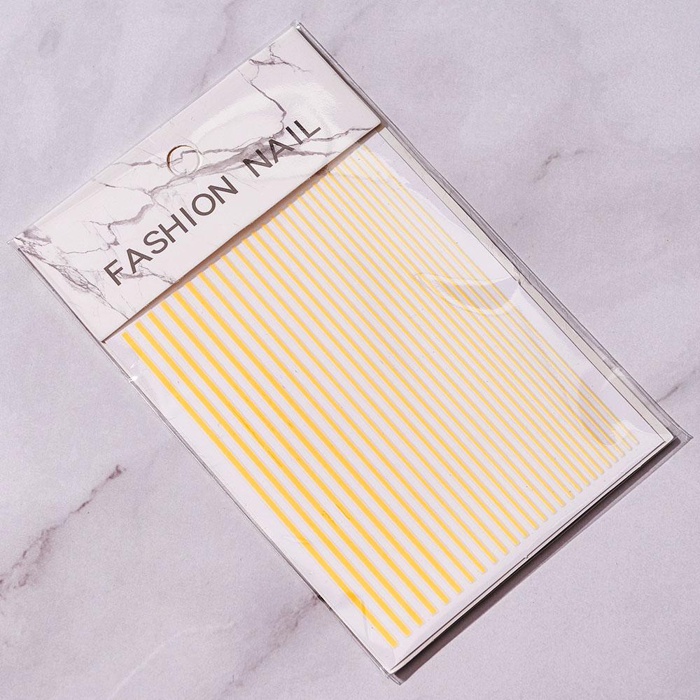 12Pcs/1pcs Nail Lines Strip Stickers Gold/Silver Metal CurveStrip Tape Decals Self-Adhesive Slider DIY Manicure Nail Art Sticker