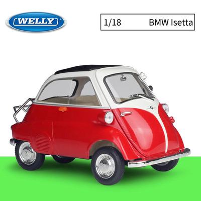 1/18 WELLY BMW Isetta Legierung Auto Modell Druckguss Metall Spielzeug Fahrzeuge Auto Modell Hohe Simulation Sammlung Kinder Geschenke