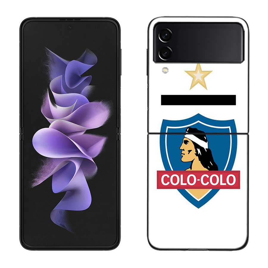 Club Social Y Deportivo Colo Phone Case For Samsung Z Flip 7 6 5G Galaxy Z Flip 5 4 3 Black Hard Cell Cover Luxury PC Shell Coq