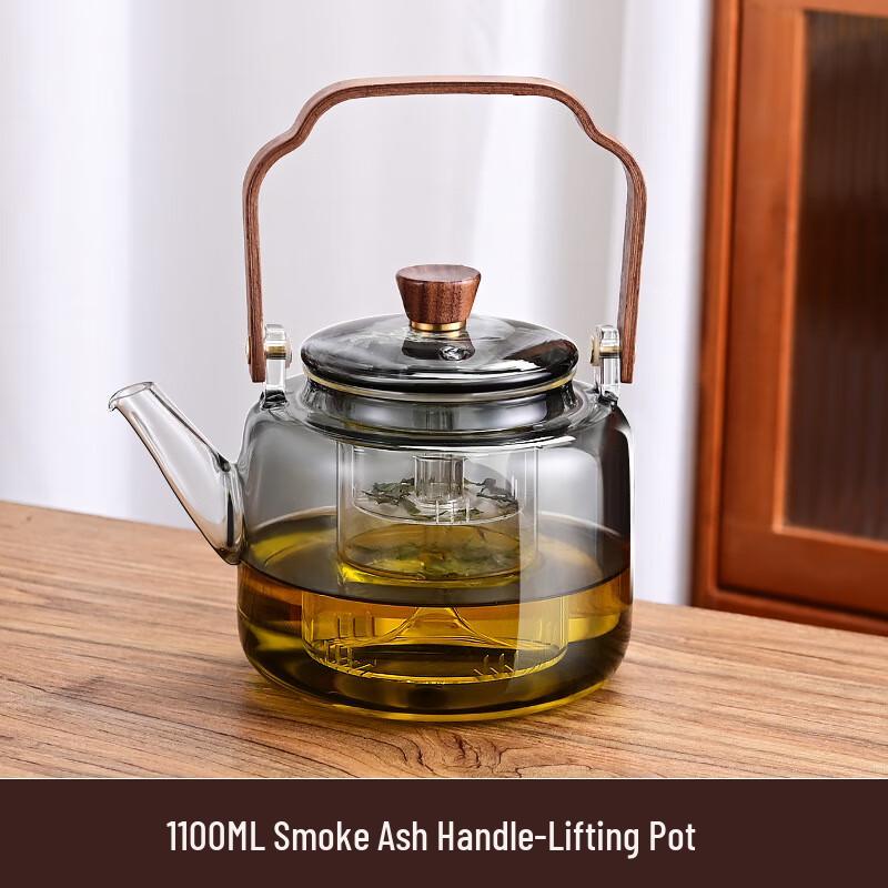 Стеклянный чайник Zuo Zhixun 1100 мл, высокотемпературный